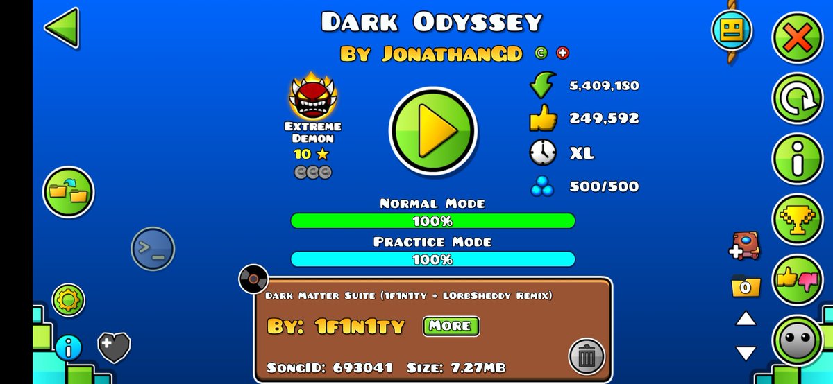 Mi primer Extreme Demon (que no se siente extreme pero no importa jaja)

DARK ODYSSEY 100% (2978 intentos)