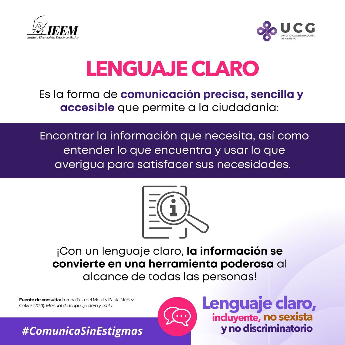 El lenguaje claro fortalece la participación ciudadana y el acceso a la información.
#ComunicaSinEstigmas