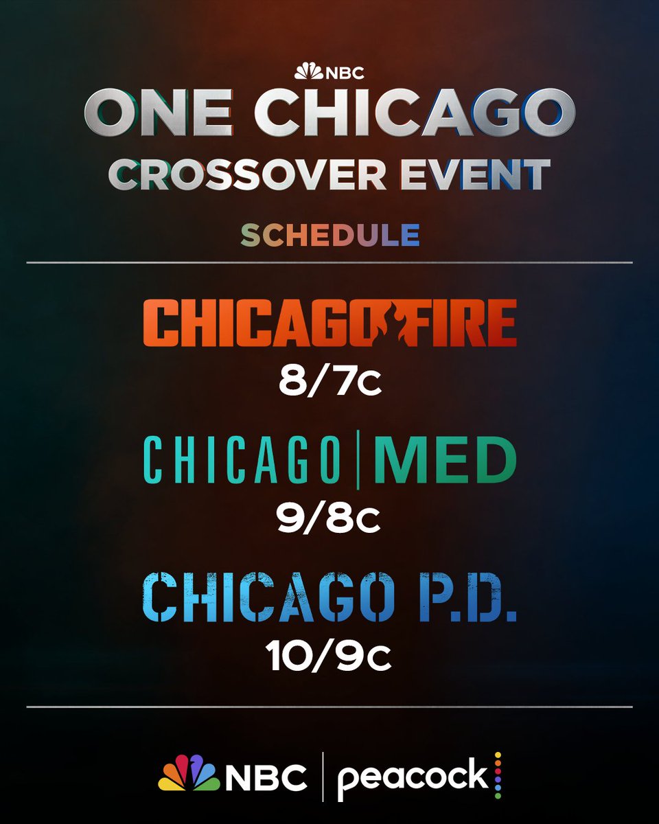 NBCOneChicago's tweet photo. We're shaking things up for the One Chicago Crossover Event! https://t.co/TA2CudcJ5y