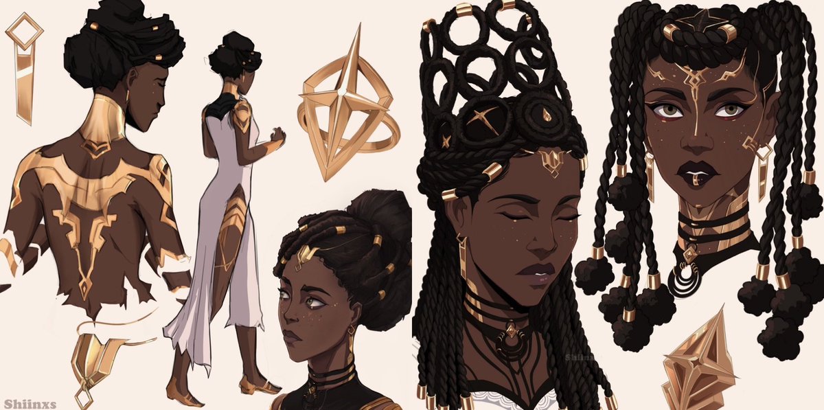 Gold on dark skin ✨