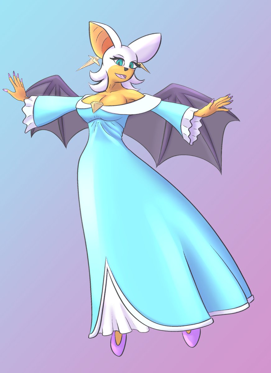 DirakiArt's tweet photo. Rosalina and Rouge the Bat Outfit Swap!
(Thanks to Gauto for helping with Feedback, yall dont wanna know how cursed Rouge looked before lmfao)

#Rosalina #RougeTheBat #Rouge https://t.co/7QNx8lUtY4