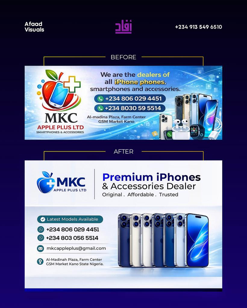 Clarity in business is not optional, it’s everything.

.

Recently, a client approached us to redesign his business logo and banner. He explained that his old design looked too busy, and he wanted something simple, clean, and easy to understand. That’s exactly what we specialize