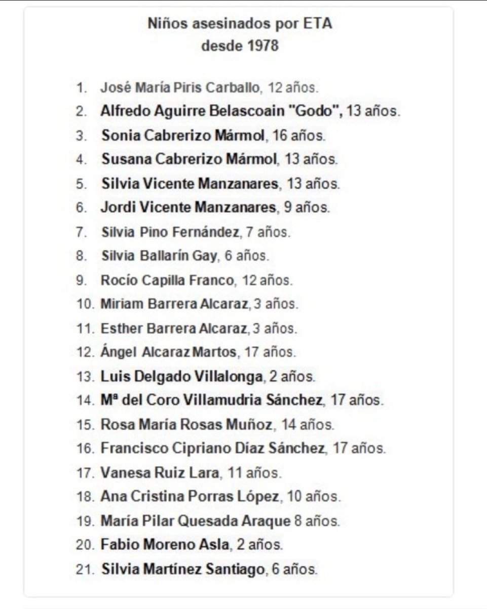 rafetavlc's tweet photo. @gabrielrufian Habla de los asesinatos de ETA, habla de los niños asesinados por ETA, cerdo HDLGP. https://t.co/KXg1VC4gFG