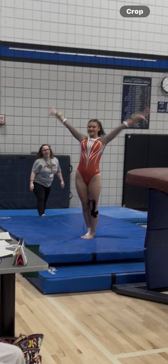 Mariah, our loan vaulter, had a season best! Way to go, Mariah!