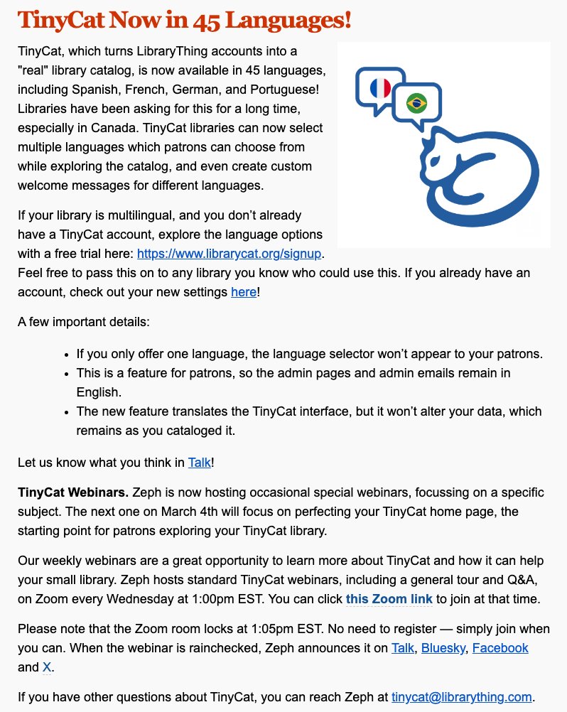 LibraryThing tweet media