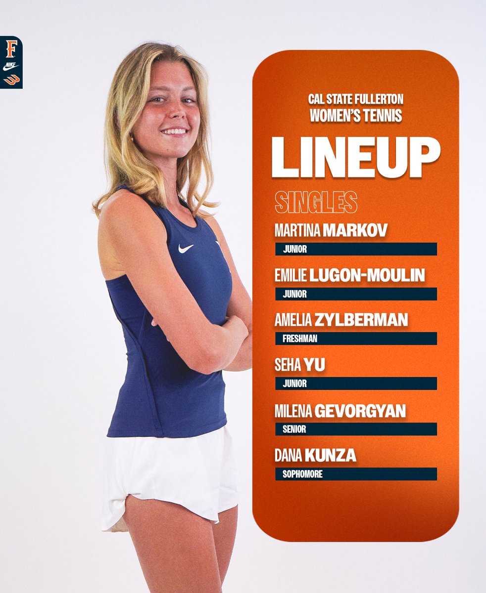 Here's how we lineup for singles

No. 1 Markov vs Allegre
No. 2 Lugon-Moulin vs Allaye-Chan
No. 3 Zylberman vs Lansky
No .4 Yu vs Gamracy
No. 5 Gevorgyan vs Lian
No. 6 Kunza vs Visaya

#TusksUp