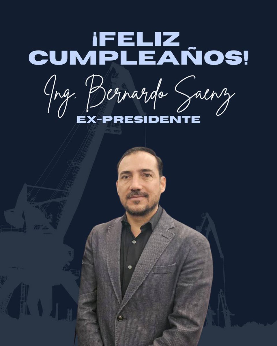 El Colegio de Ingenieros Civiles del Estado de Jalisco felicita al Ing. Bernardo Sáenz (<a href="/berna_saenz/">Bernardo Sáenz</a>) en esta fecha especial. Le enviamos un cordial saludo y nuestros mejores deseos.

#UnColegioQueFortaleceAJalisco