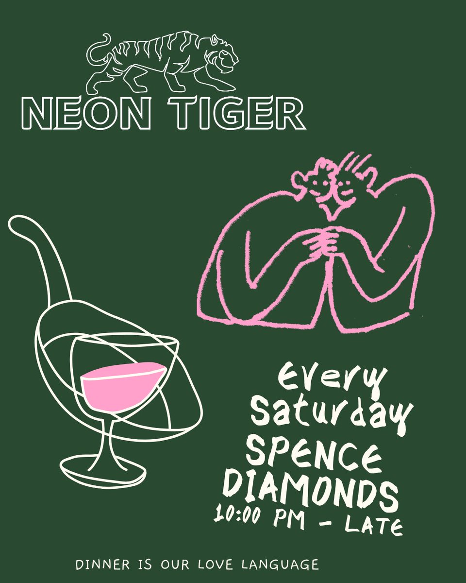 Saturday Feb 28th - Neon Tiger - 108 Ossington Ave
Music by Spence Diamonds #Toronto