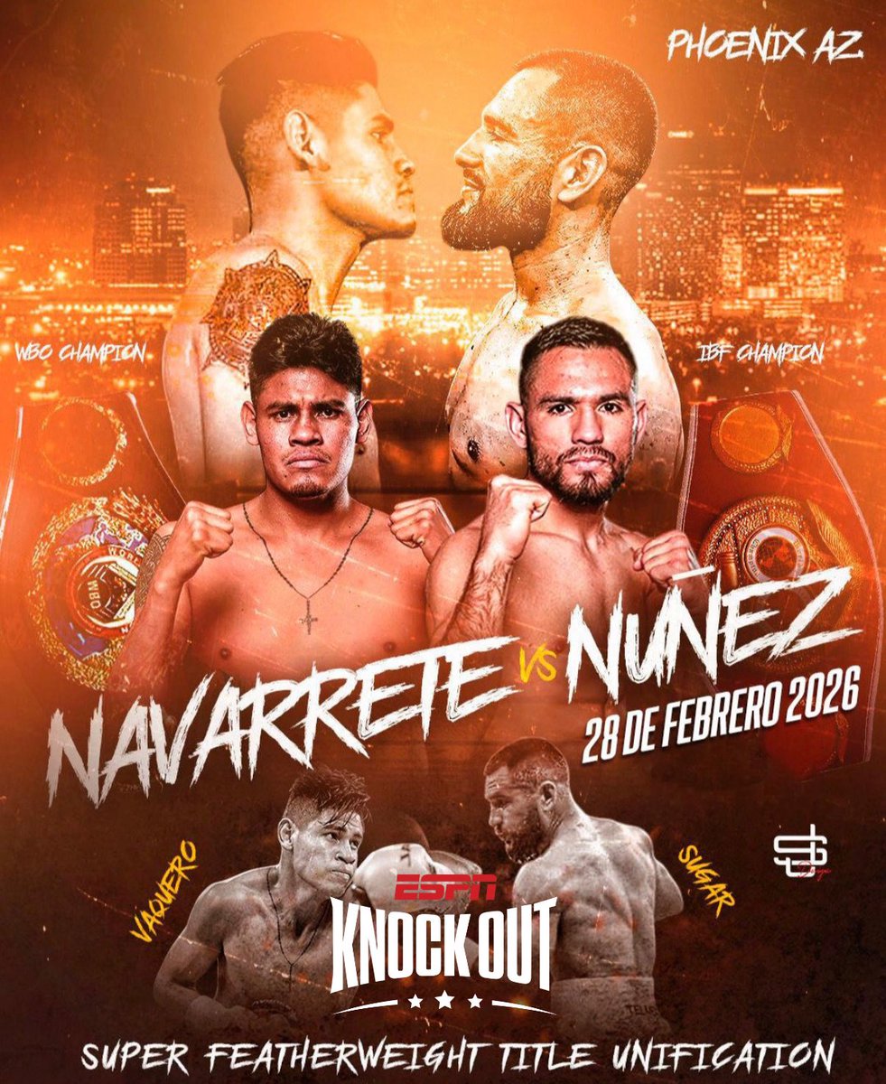 ChavaESPN's tweet photo. #NavarreteNúñez x @ESPNKnockOut https://t.co/m38zgdeIJY