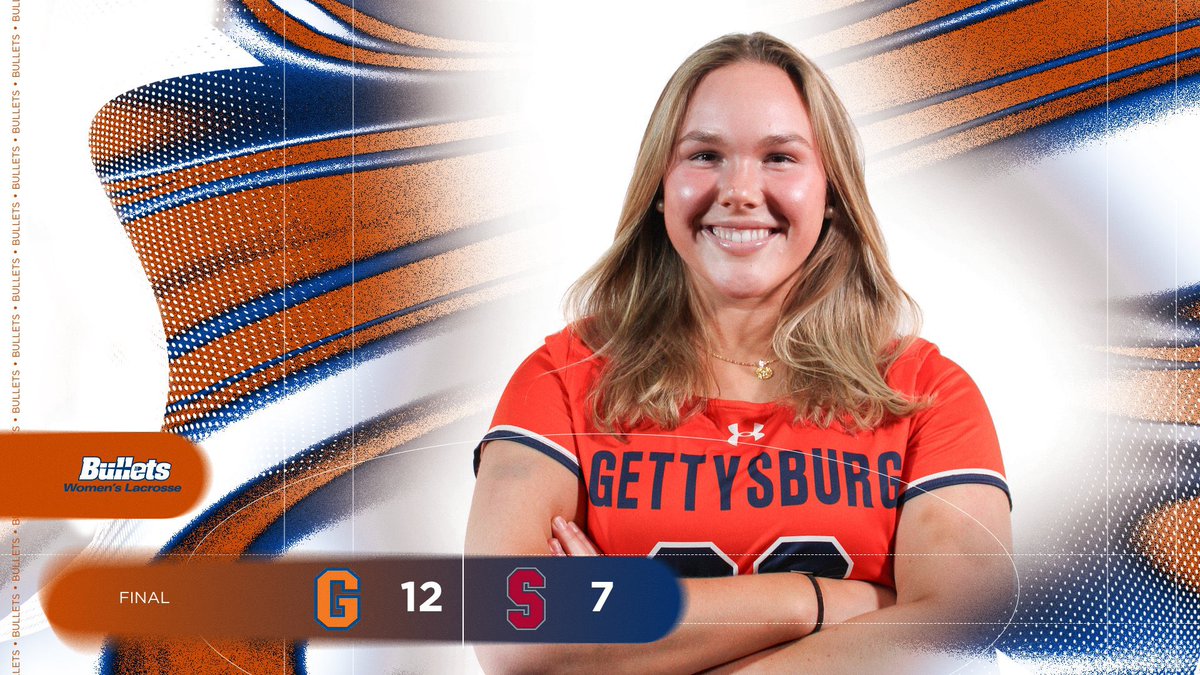 gburgbullets's tweet image. Women’s Lacrosse defeats Stevens 12-7! #GoBullets 

Up Next:
📅 March 4th
⏰ 4:00 PM
📍 Clark Field
🥍 Scranton