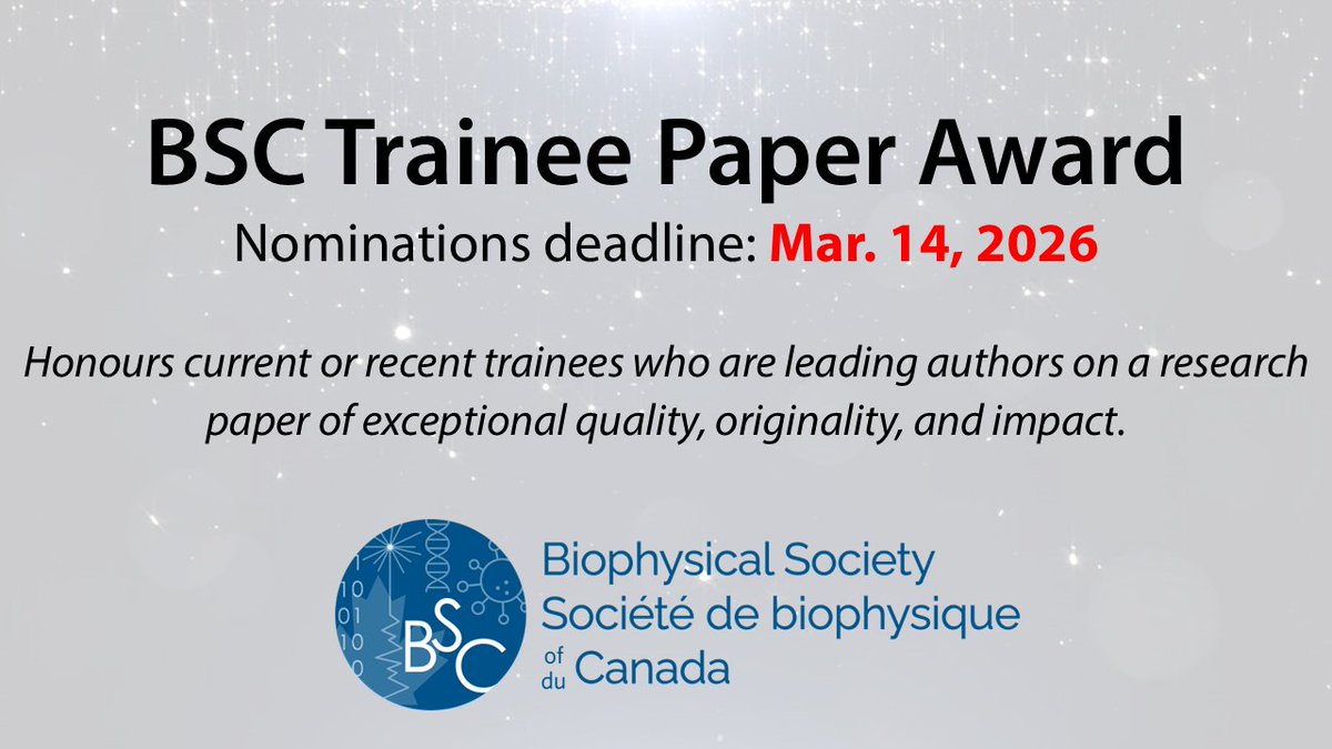 Biophysical Society of Canada tweet media