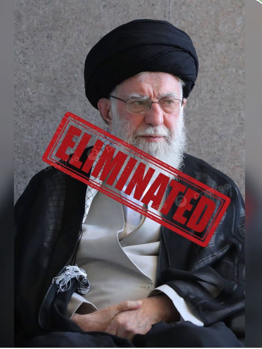 JoelCRosenberg's tweet photo. BREAKING: Senior Israeli officials say this is confirmed — the so-called Supreme Leader Ali Khamenei has been killed and his body has been found and positively identified. @all_israel_news https://t.co/9gVxR78yAF