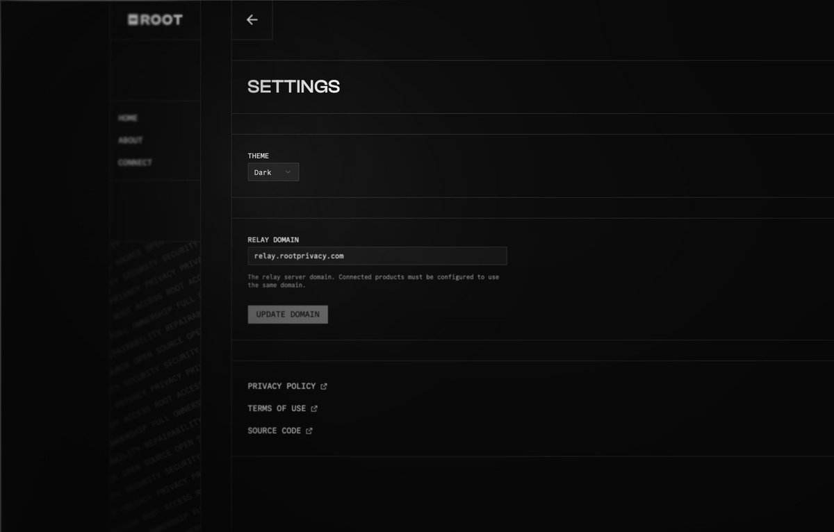 You can soon interface with your private &amp; secure ROOT cameras in dark mode🌓