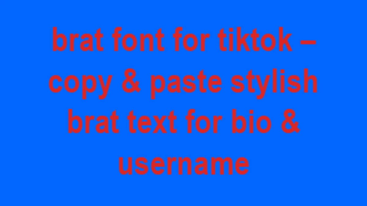 Bratgen_io's tweet photo. Level up your TikTok captions 🔥
Generate stylish Brat Fonts instantly!
👉 https://t.co/kWjMBBvfw0 https://t.co/69Vn4TVABw