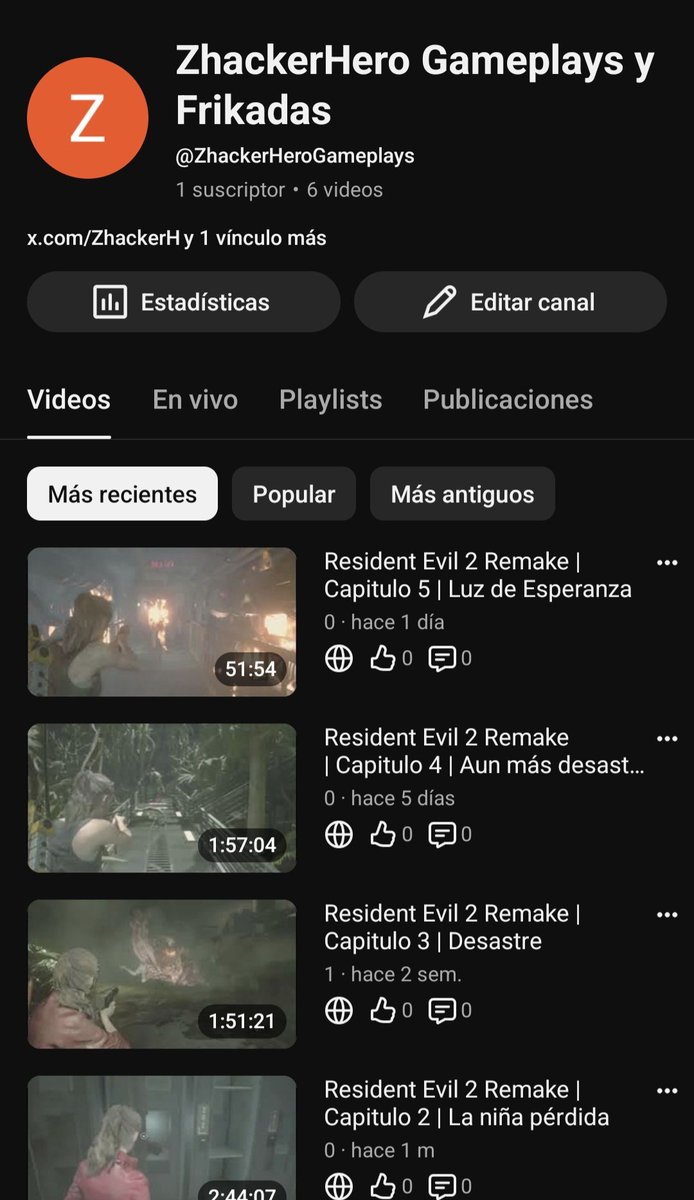 ZhackerH's tweet photo. Y por cierto, aprovecho a anunciar que Resident Evil 9 Requiem lo estaré jugando hoy a las 3:00 pm hora de la Ciudad de México en directo en Twitch y un Canal secundario para contenido ajeno a Minecraft.
El dia de mañana igual estaré realizando Directo a la 1:00 pm. https://t.co/0fKalNjleM