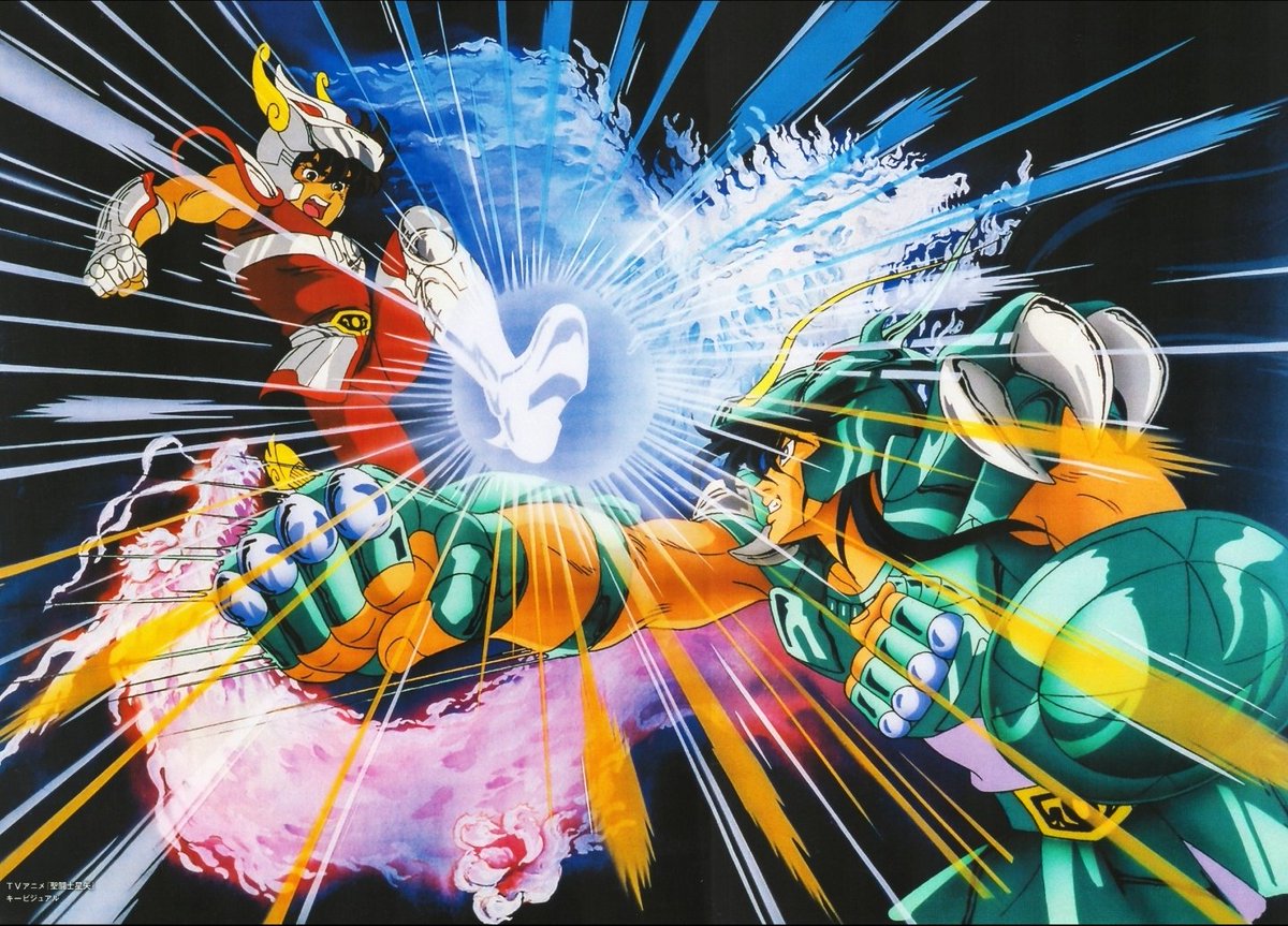 1986 - TV Anime Keyart 👊🏽🐉 #SaintSeiya40th #聖闘士星矢40th