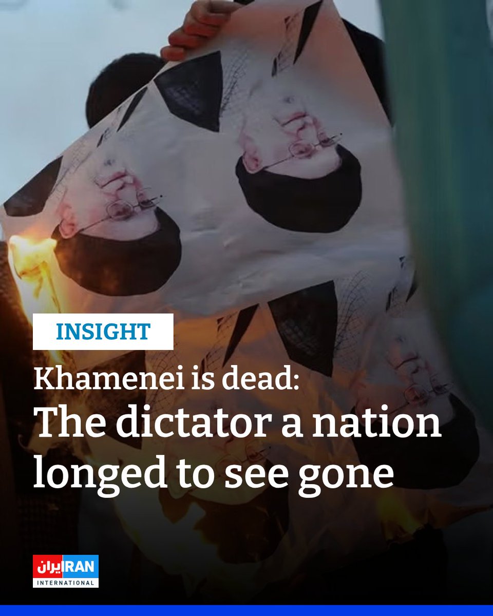 Iran’s Supreme Leader Ali Khamenei was killed in Saturday’s airstrikes, marking the end of more than three decades at the helm of the Islamic Republic and closing a chapter in Iran’s modern history that many Iranians had long hoped to see concluded.
iranintl.com/en/202602281568
