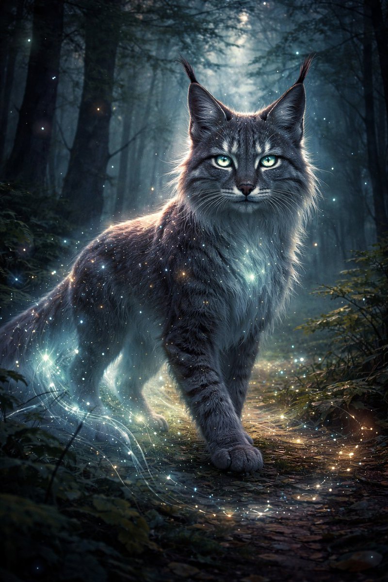 dima_bug's tweet photo. Just had the wildest encounter at Camp Haven 🌲✨
Deep in the forest I spotted a glowing lynx unlike anything I’ve ever seen. Its fur shimmered like a night sky full of stars, and every step left tiny sparks floating in the air. It locked eyes with me for a second…@DataHaven_xyz https://t.co/3M4PUkvwfw