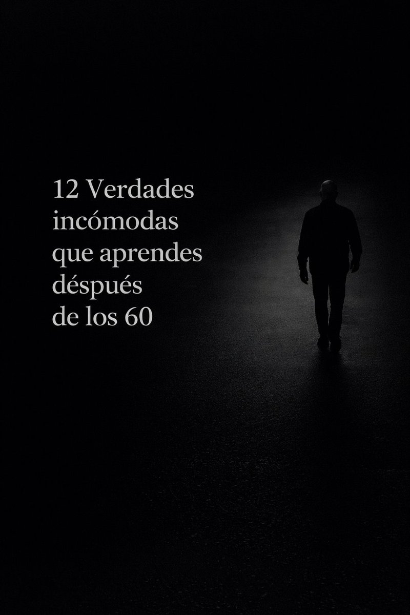 12 Verdades incómodas que aprendes después de los 60:

Y casi nadie te dijo antes.

🧵👇