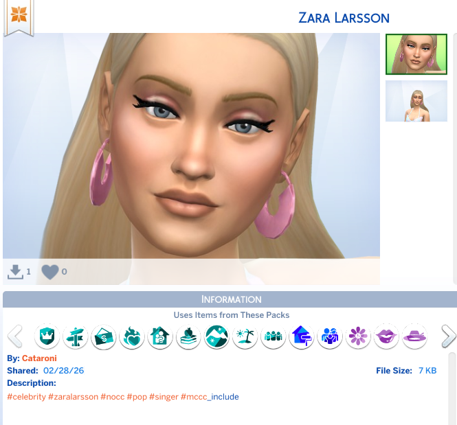 ginasimmer's tweet photo. Zara Larsson on the gallery, no cc!! 

#ShowUsYourSims #Sims4 #TheSims4 https://t.co/GqHYDod31T