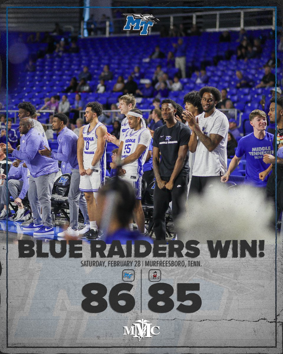 Middle Tennessee Men's Basketball tweet media