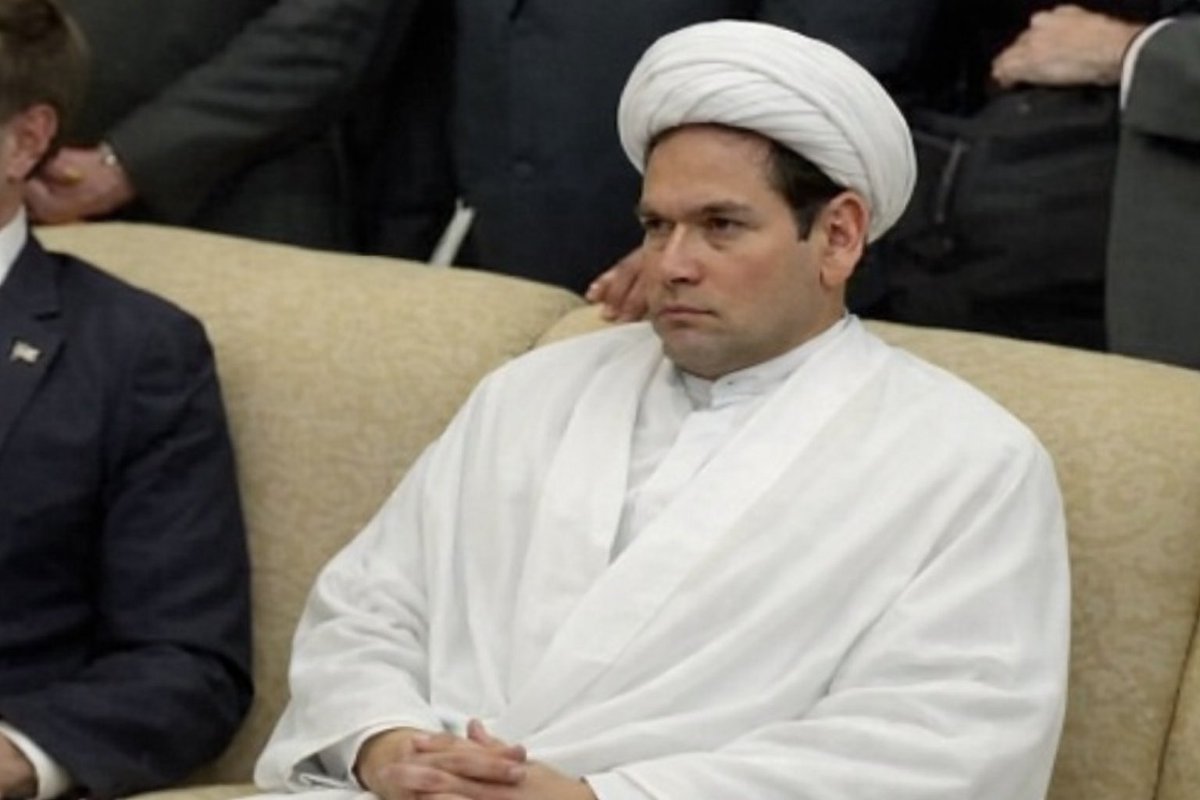 Marco Rubio finding out he’s the new Iranian Supreme Leader