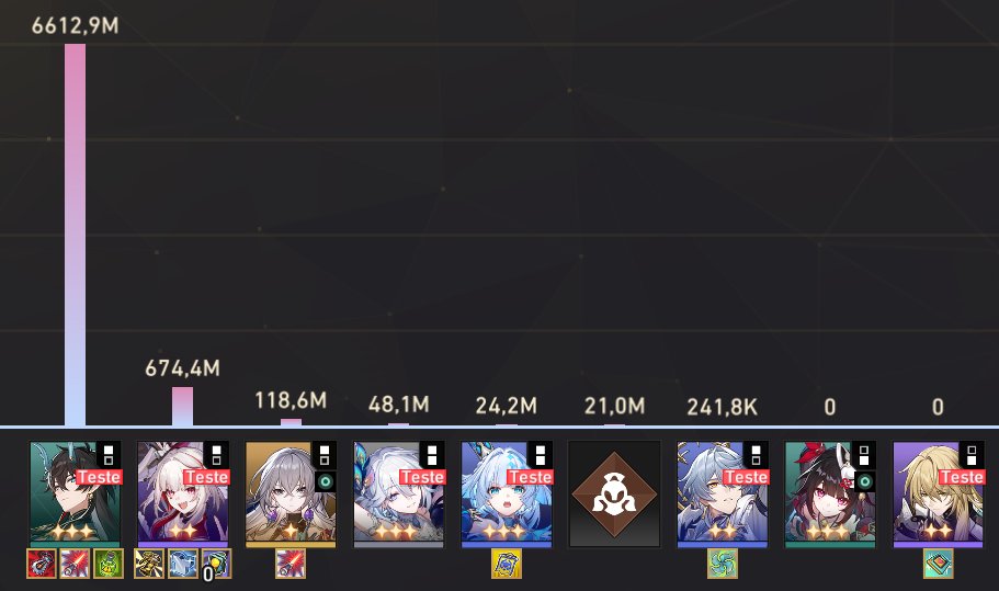 o Archer num fez quase nada então eu troquei pela Bronya... E tome 6 BI