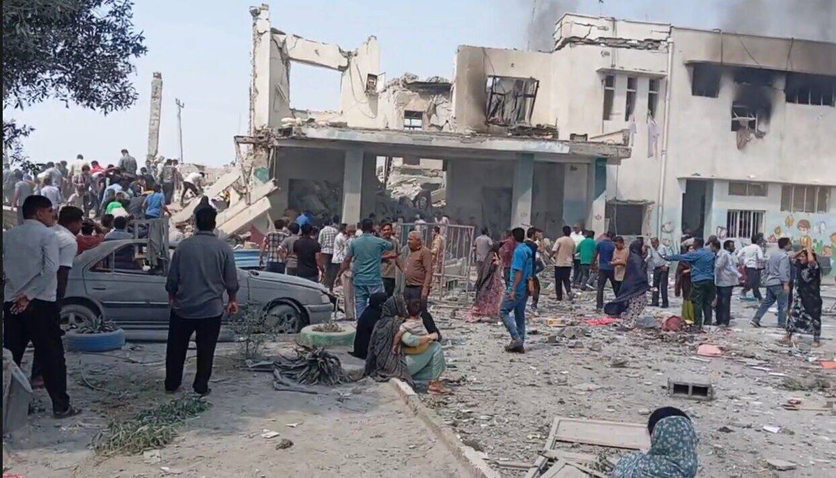 IraninAustria's tweet image. The devastating tragedy at the elementary school in #Minab city has now claimed 108 precious lives. 108 innocent little girls are no longer with us. Their empty desks, their unfinished drawings, their silenced voices leave a void that can never be filled.🖤💔
And yet, the world