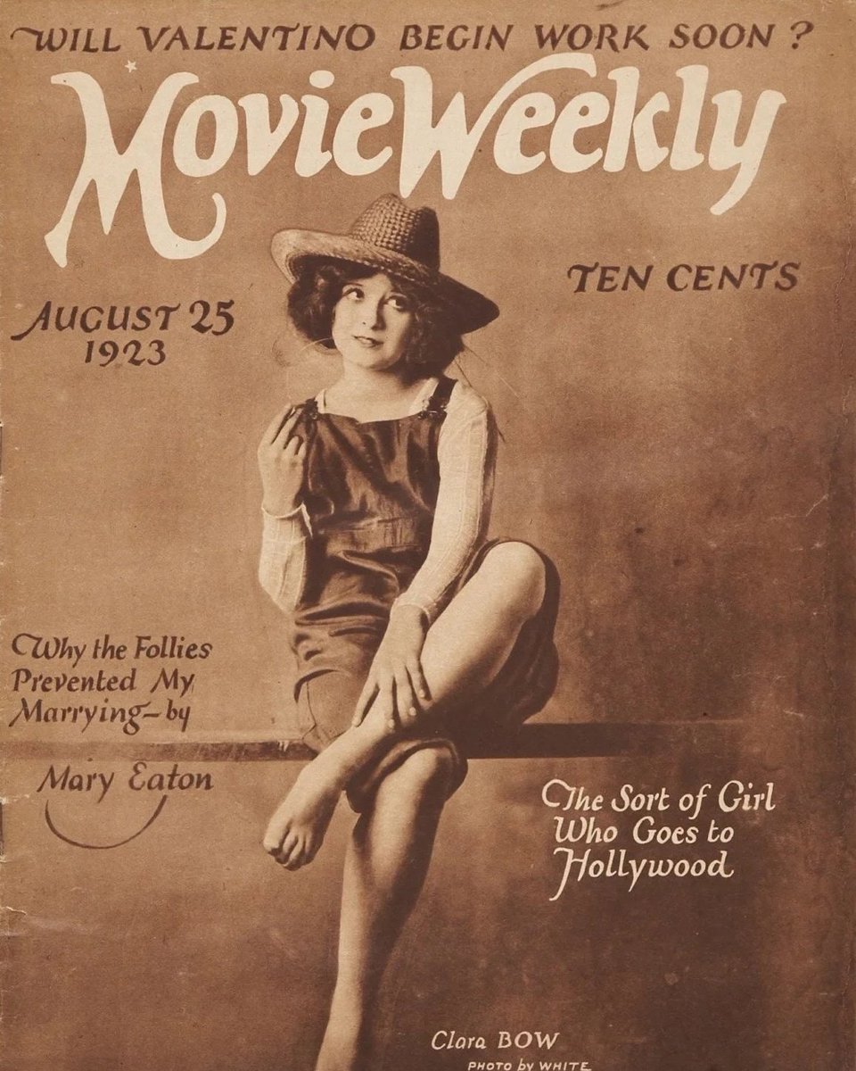 filmdialogueone's tweet photo. Movie Weekly (1925) captured the glamour and rising star culture of the silent era, and a cover featuring Clara Bow perfectly embodies the spirit of early Hollywood style and celebrity fascination.
#MovieWeekly #ClaraBow #ScreenIcons https://t.co/DsX8wAkD1b