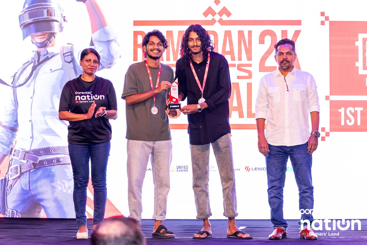 🥈 PUBG Mobile Runner-Up: GAMEOVER REJECT
Well fought till the final circle 👏🔥
#OoredooNationMV #GamersLand