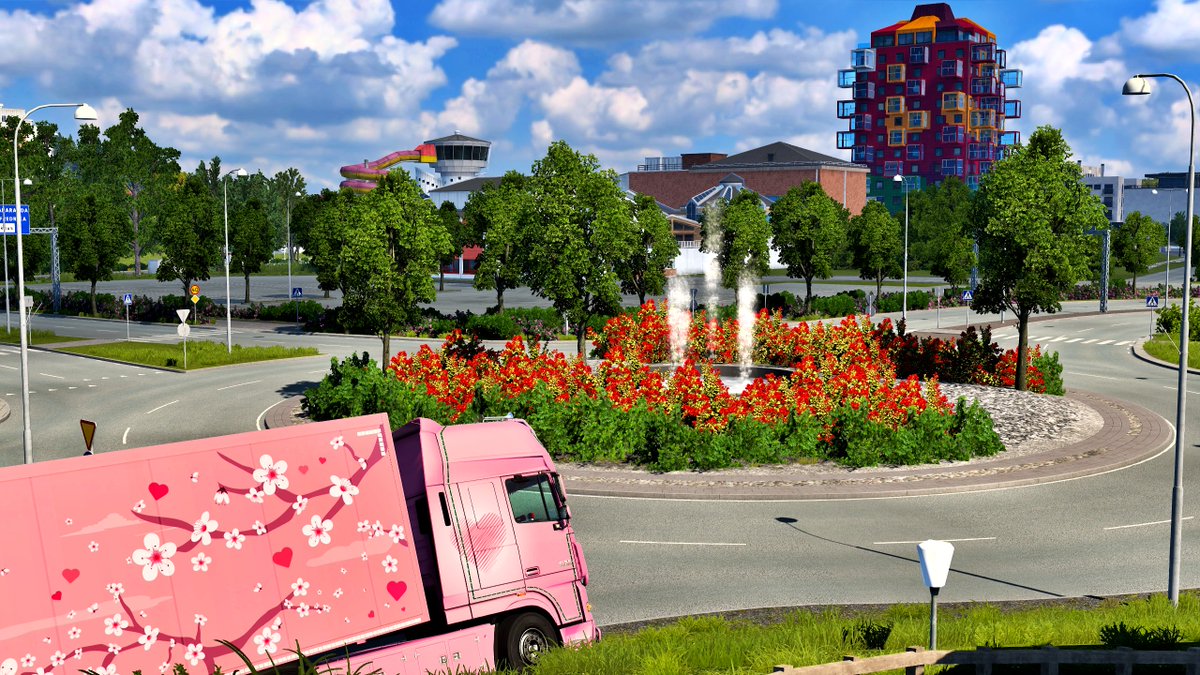 David0Connor's tweet photo. #CruisingNordicHorizons #HeartsOfBloom #eurotrucksimulator2 #gaming #ets2 #tmp #truckersmp #BestCommunityEver https://t.co/LDVSiM5PsT