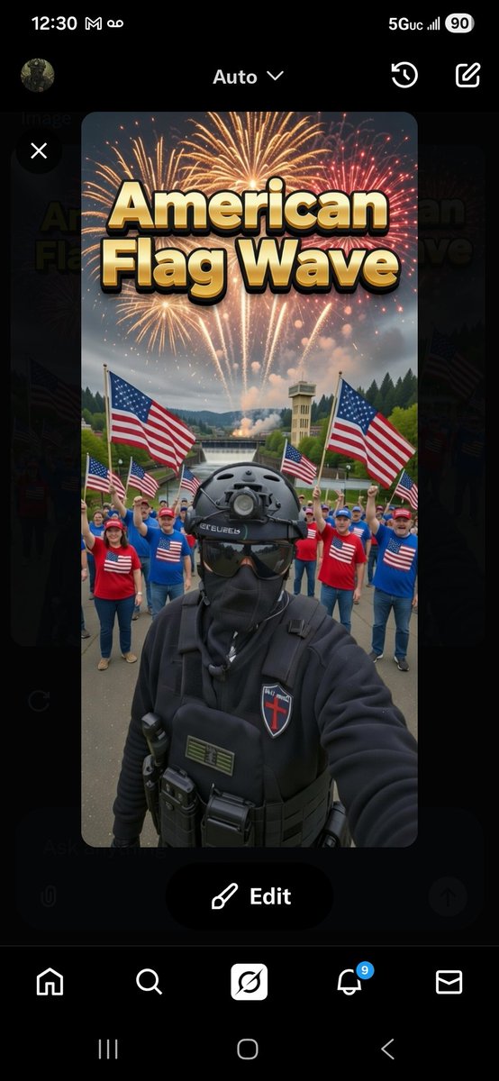 Going live on X right now tune in for a patriot flag wave