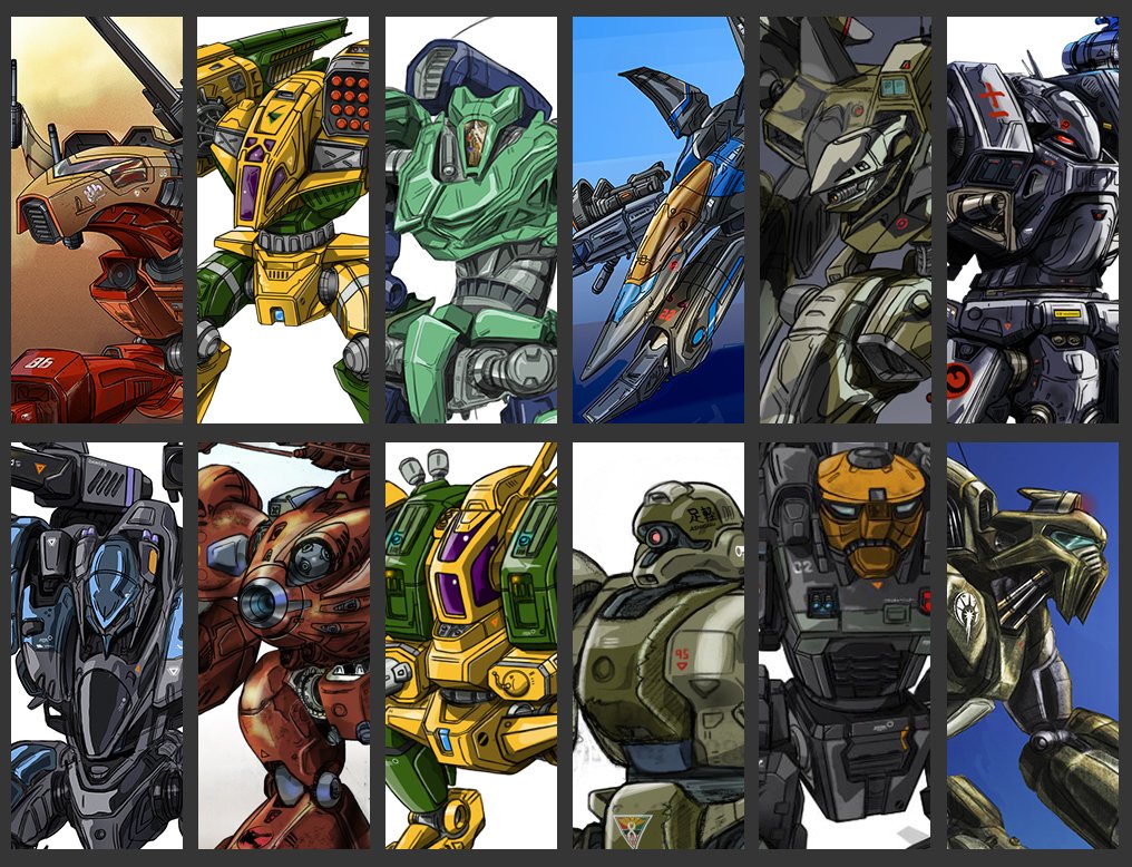 Battlemech Line-up
My illustrations of Battlemechs
#バトルテック #メカ #BattleTech #battlemech #NoAI