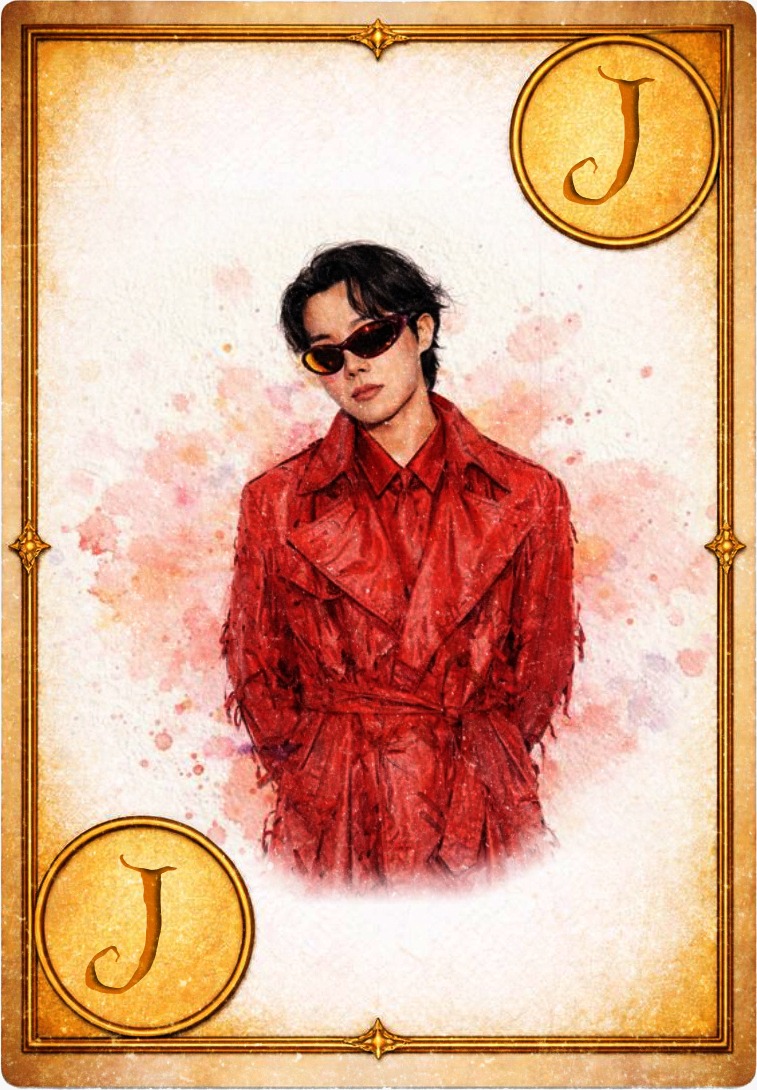 uarmyhopebrasil's tweet photo. CARTA DE HOJE REVELADA! 🐿🃏
Parabéns ao time Hope por desbloquear a carta de hoje fazendo o total de 175 pontos.
JHOPE 2. J – Jack:
Valor 65 – Estratégia ousada. Carta de virada imprevisível.
HOPE IN WONDERLAND
#TimeHope
#Timejack
#HOBIUARY2026 https://t.co/JSi3wbyROo