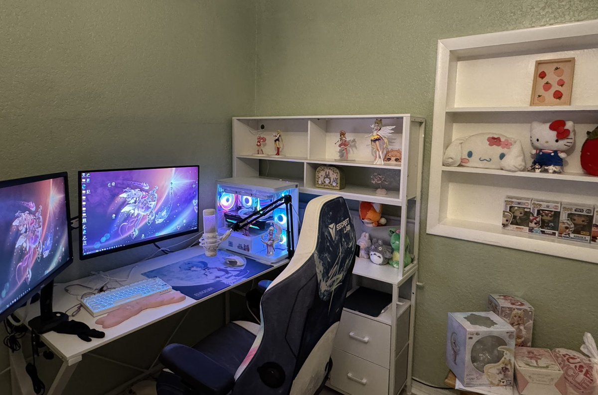 New glass pad, new set up in progress.. 💖👀