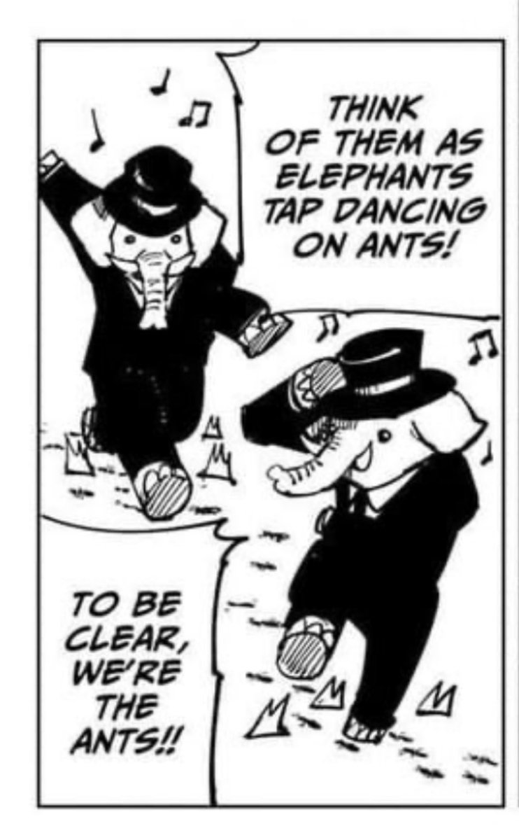 We’re just ants