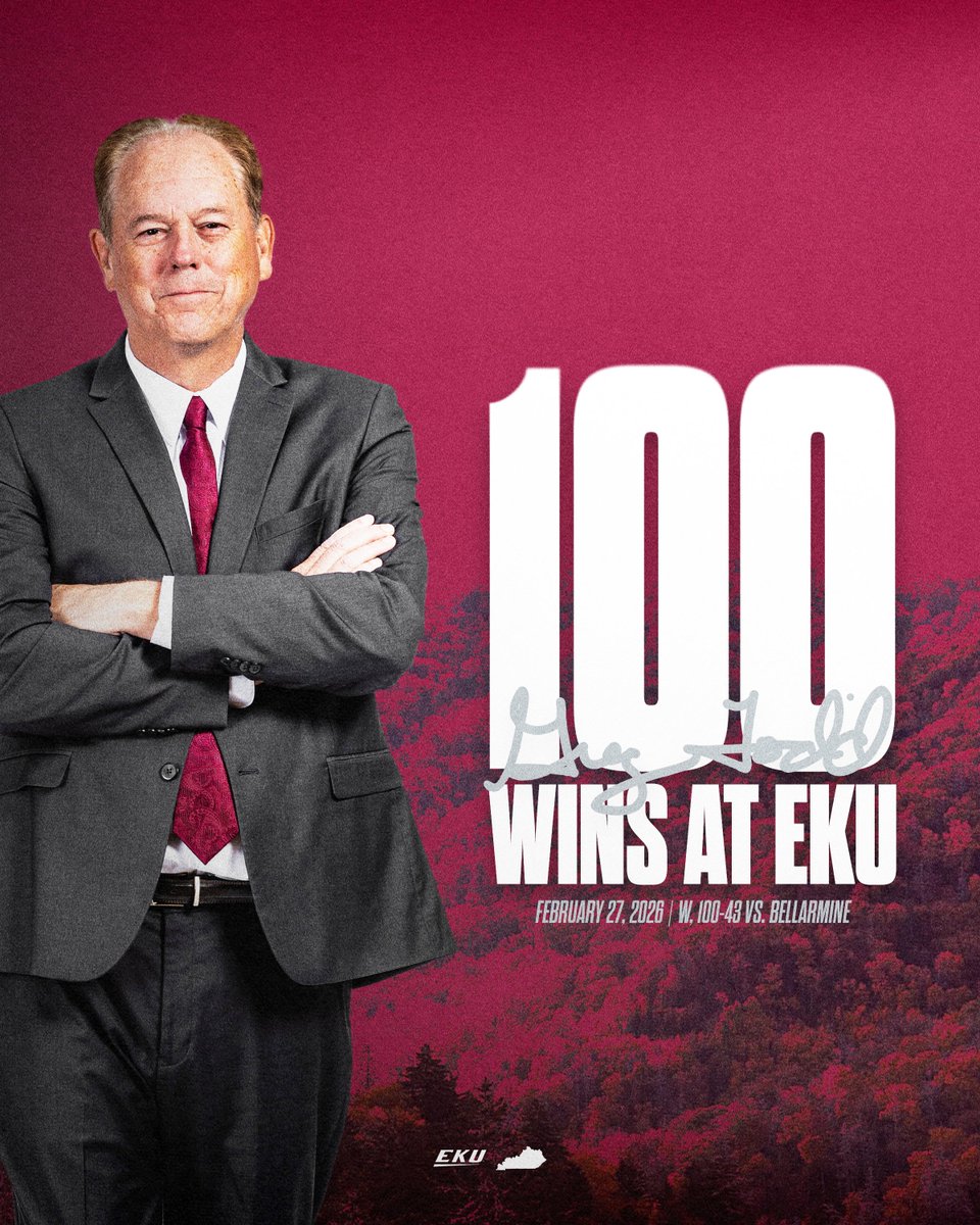 EKUWBB's tweet photo. Most exciting milestone! 💯

Congratulations to @CoachGTodd for recording his 100th career victory with EKU in last night's 100-43 win over Bellarmine

#GoBigE https://t.co/fBhM4J0h39