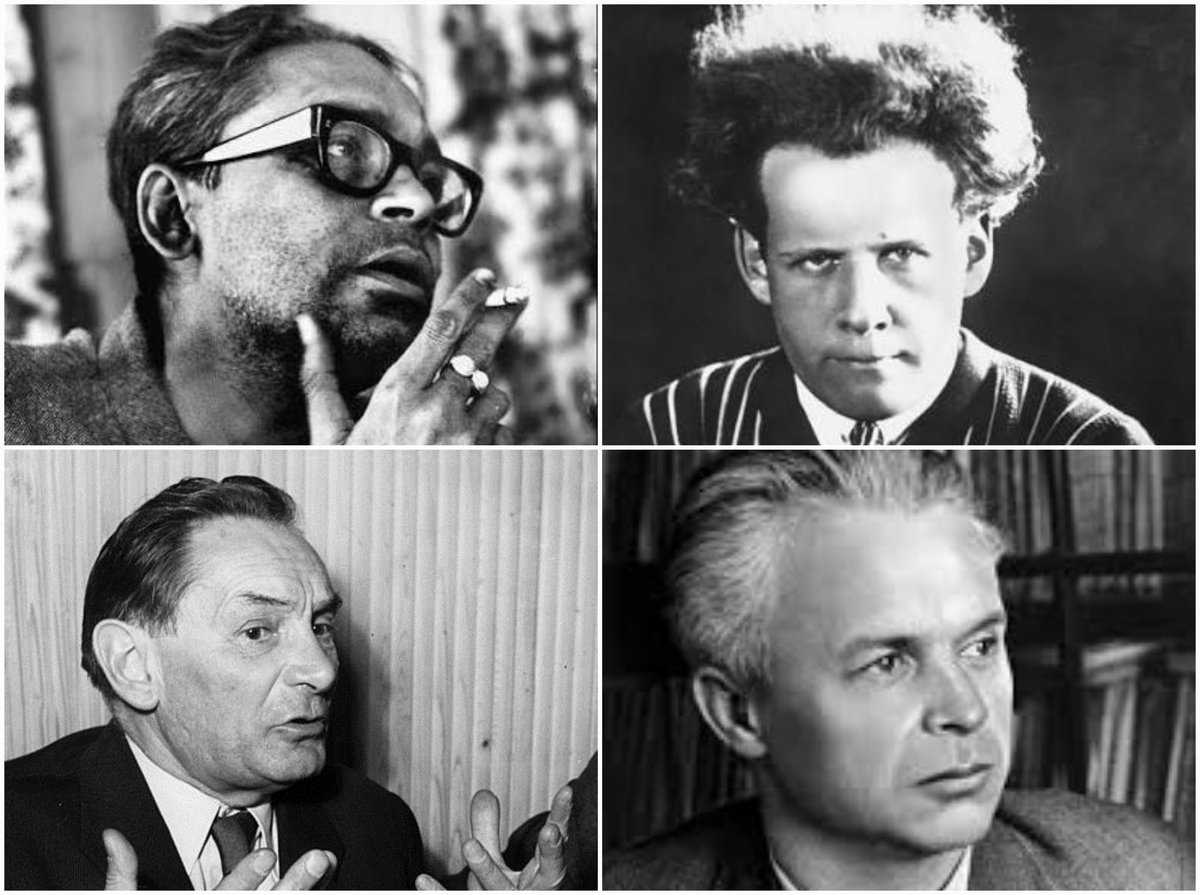RadiantFilm's tweet photo. Ritwik Ghatak on Sergei Eisenstein, Vsevolod Pudovkin, and Alexander Dovzhenko: 

"Eisenstein, Pudovkin, and, in a way, Dovshenko discovered a new artistic language in films. The first two were not only film makers, but were also among the first film theorists of the world." 

— “Cinema and I” by Ritwik Ghatak, published posthumously in 1987 

⬇️ Ritwik Ghatak / Sergei Eisenstein / Vsevolod Pudovkin / Alexander Dovzhenko.