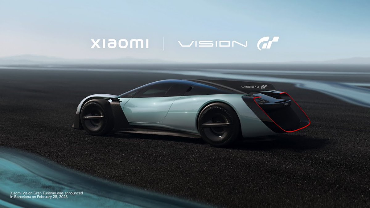 dmeance's tweet photo. Xiaomi Vision Gran Turismo | Debut https://t.co/U8moL7sfEo via @YouTube @Xiaomi
#Xiaomi #Vision #GranTurismo #GT #VisionGT #VisionGranTurismo #XiaomiVisionGT #Hypercar #Electrique #MWC26 #BEV #EV #VE https://t.co/DezeHGqCEH