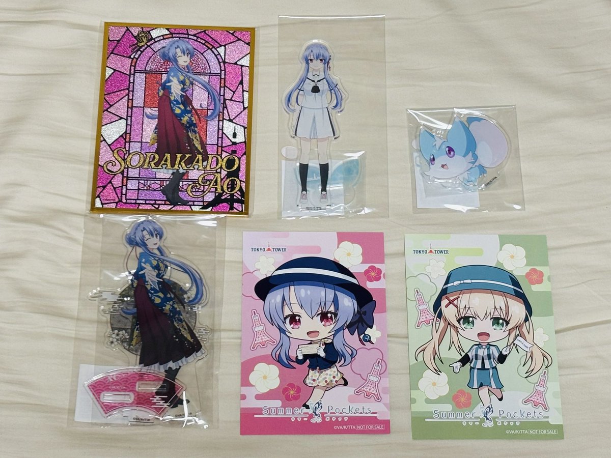 サマポケ × 東京タワー🗼 ようやく行けた😅 推し蒼グッズをしっかり