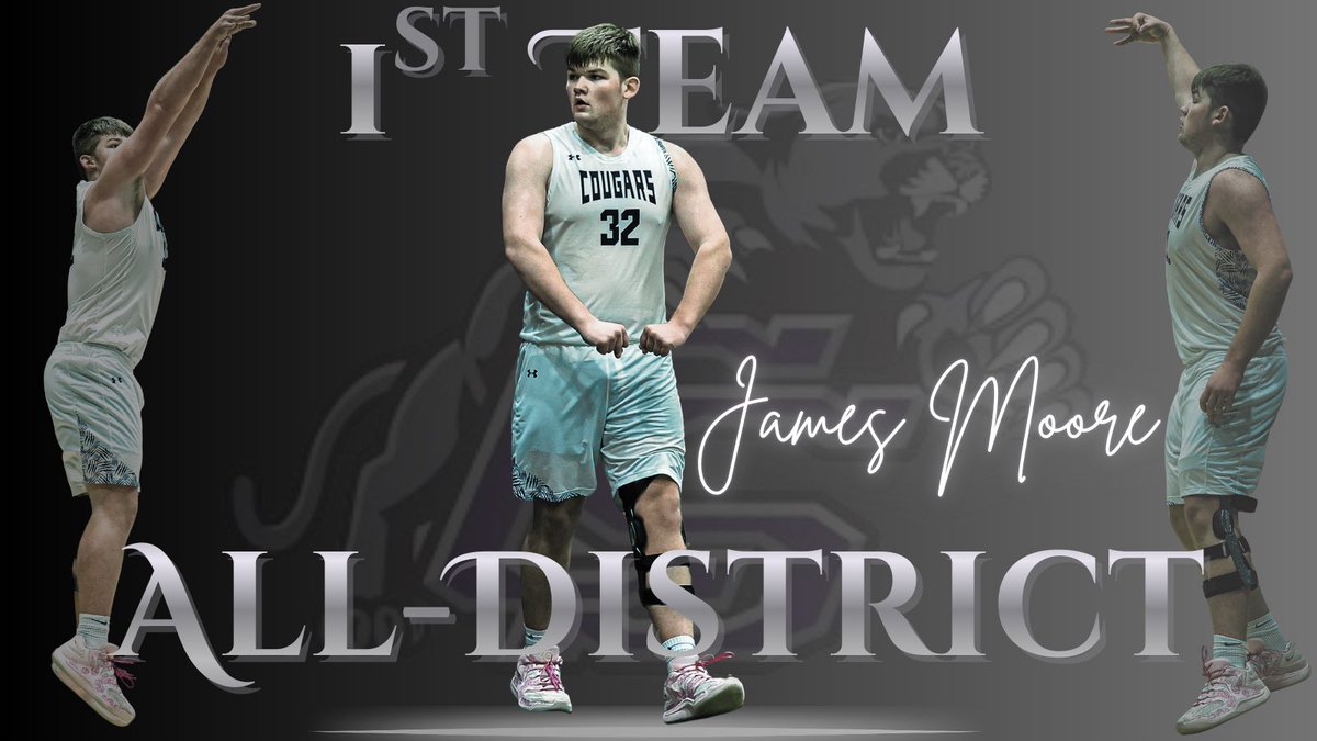 CSCougarHoops's tweet photo. Congratulations to James Moore for being named to the All District 1st Team https://t.co/rCu6Jwqyc0