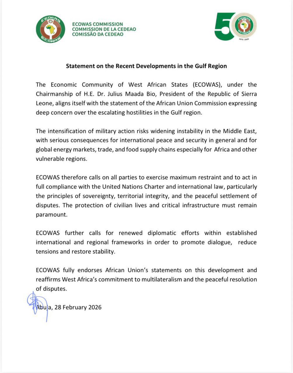 Julius Maada Bio tweet media