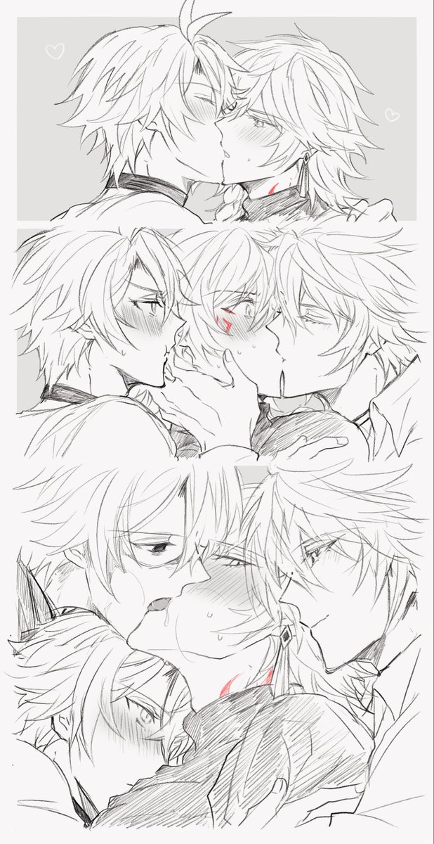 ☀️🌙🌗×🍷　4Pﾌｧﾓらくがき
いつも取り合いしてる