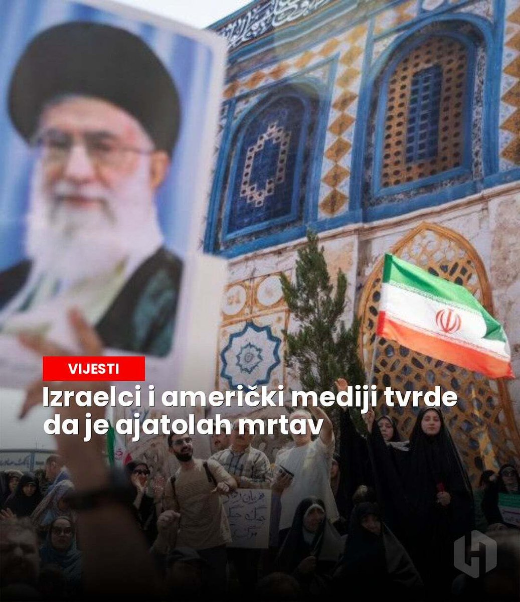 hercegovinainfo's tweet photo. Iranski vrhovni vođa Ali Hamenei navodno je mrtav. - https://t.co/QaX1epc2BN
#Iran #PolitičkaKriza #AliHamenei https://t.co/B0gd9EgnS7