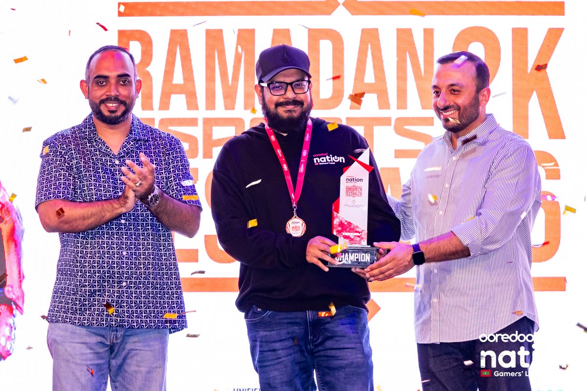 Unstoppable. Focused. Fearless.
🥇 MUG ABAAN takes the Tekken Champion title!
What a performance at Ramadan eSports Festival 2K26 🔥
#OoredooNationMV #GamersLand