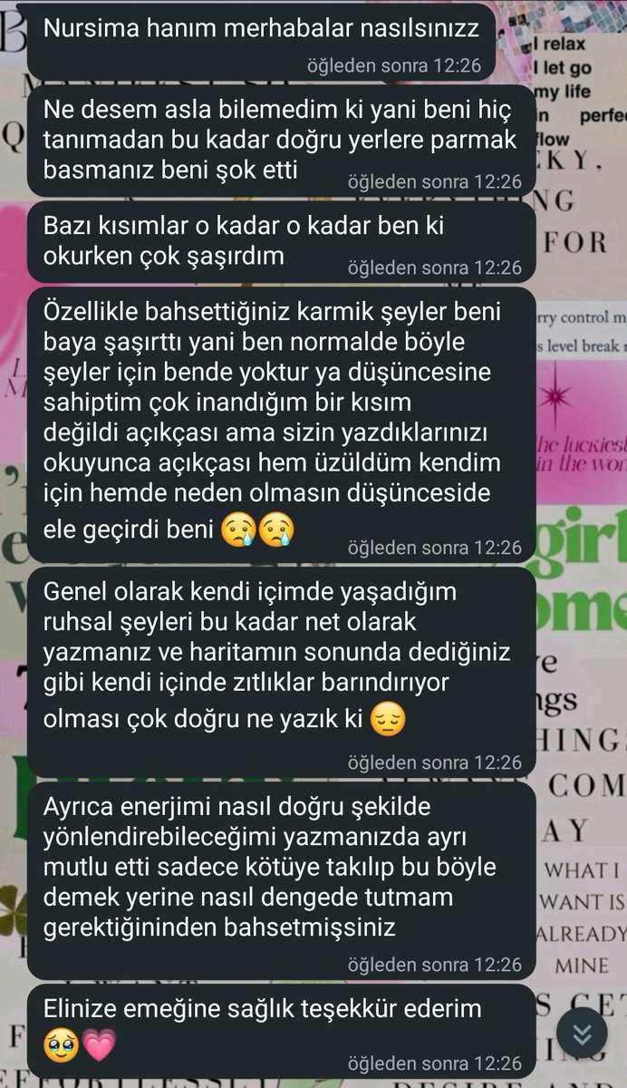 Çok keyifli bir natal danışmanlığı geri dönüşü 💐🍀 

1 hafta sonrası için boşluklarım mevcuttur 🌸