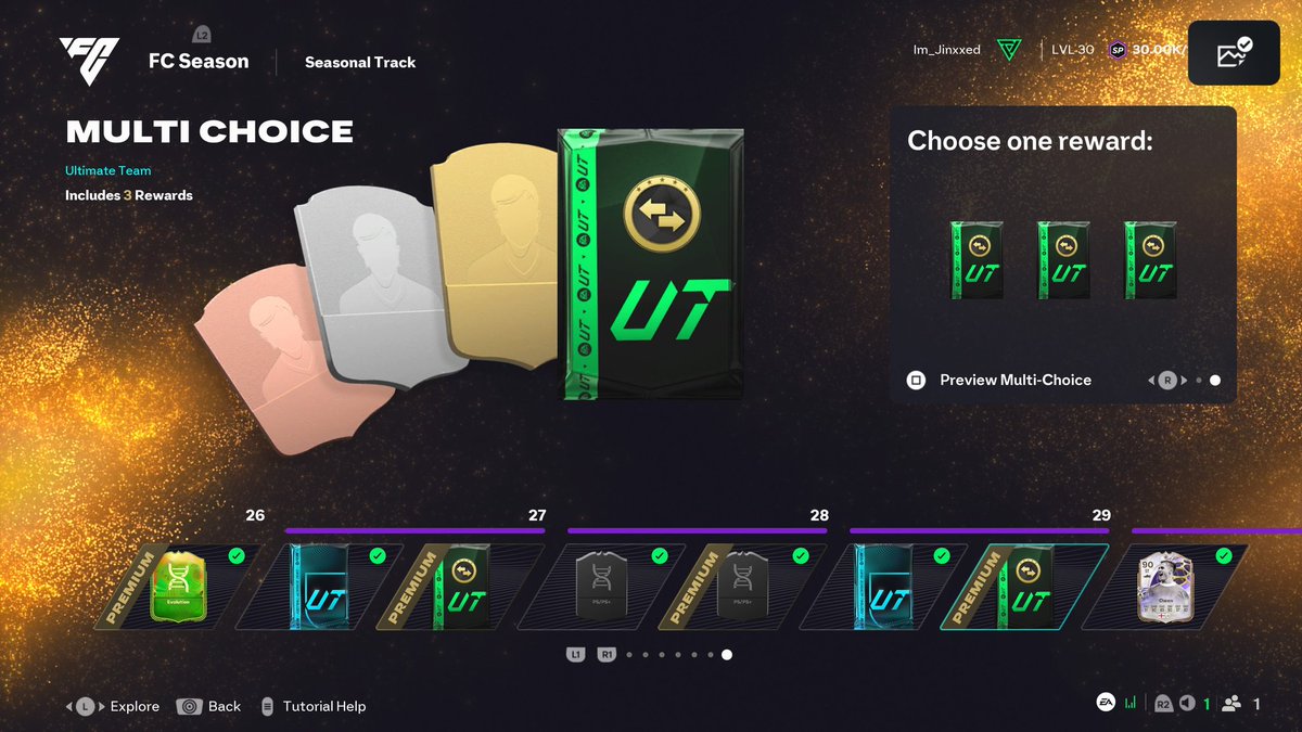 liamc332's tweet photo. @EASFCDirect @EASPORTSFC Not recieved my rewards from the season pass and now can't claim them anymore https://t.co/hICWUHDljJ