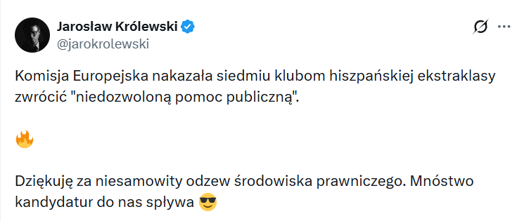 Zapomniał dodać jak się to skończyło:)