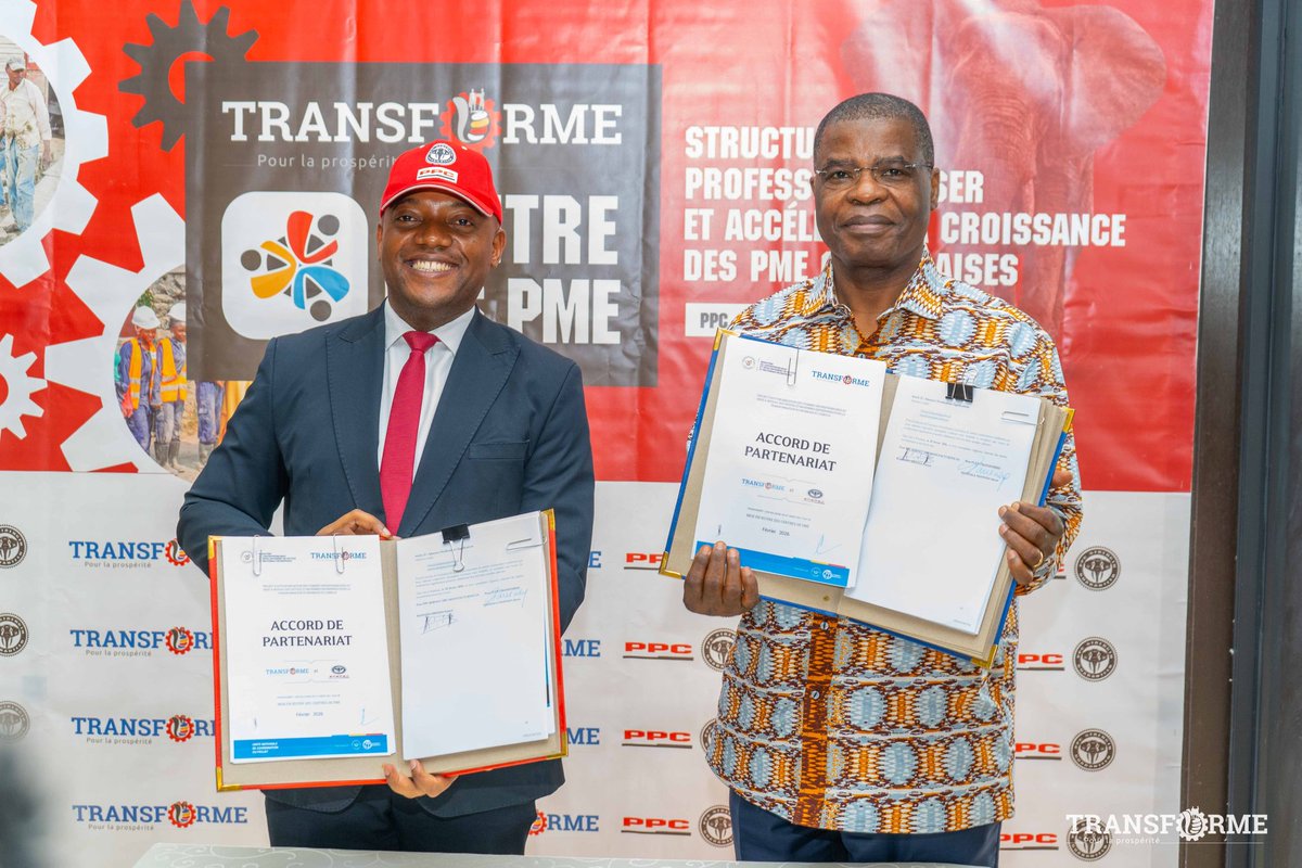 alexismangala56's tweet photo. Kimpese aura un centre des PME grâce au partenariat entre PPC Barnet et le Projet TRANSFORME. La signature du protocole d'accord a eu lieu ce samedi 28 février dans les installations de cette entreprise cimentière. Détails à suivre. #Kimpese #PME #TRANSFORME https://t.co/ldvi0Kb7wc