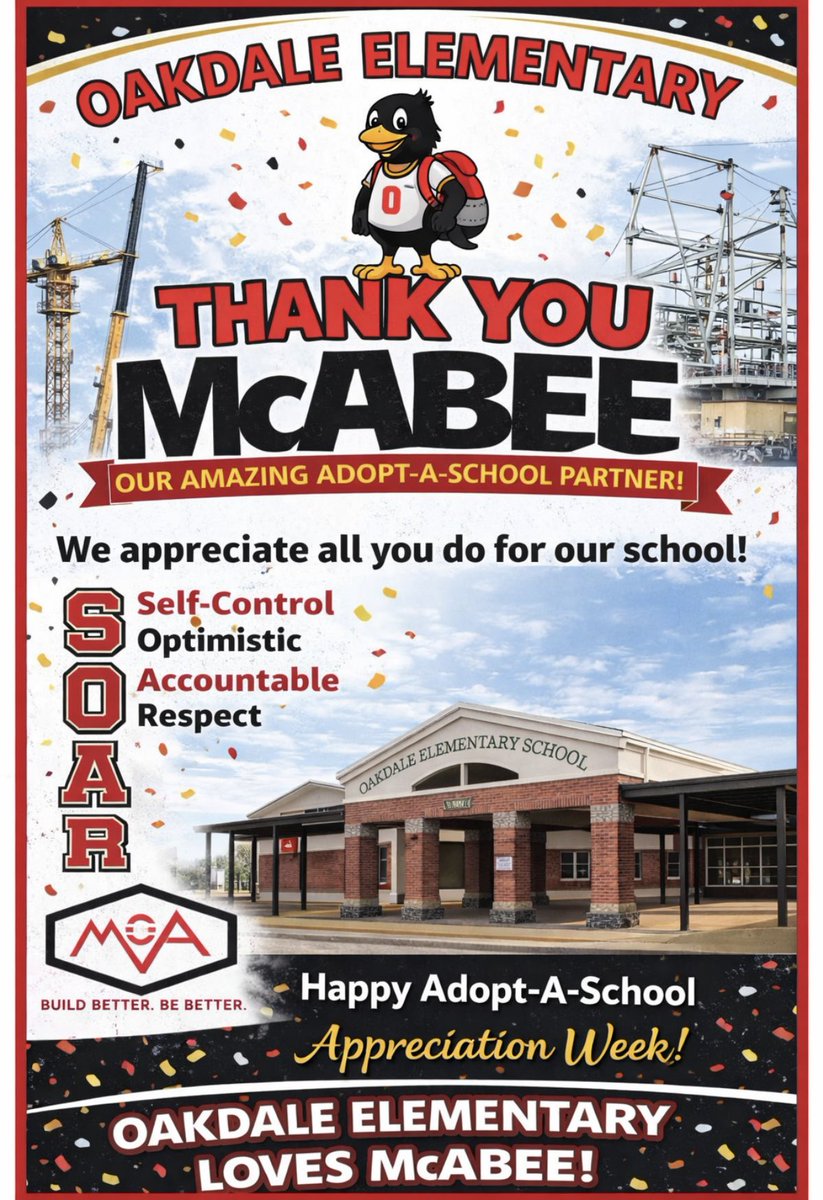 MrsAndersonTCS's tweet photo. Oakdale has the best adopters! We loved celebrating you this week through the @westalchamber Adopt-a-school FB page and a luncheon on Thursday! We love #AAS! @oakdaleelement @TCSBoardofEd https://t.co/I5jIPhHBlX